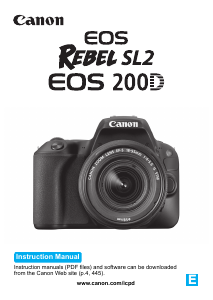 Handleiding Canon EOS Rebel SL2 Digitale camera