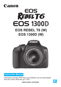 Handleiding Canon EOS Rebel T6 Digitale camera