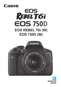 Handleiding Canon EOS Rebel T6i Digitale camera