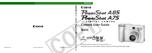 Handleiding Canon PowerShot A85 Digitale camera
