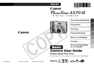 Handleiding Canon PowerShot A570 IS Digitale camera