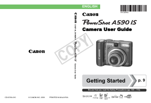 Handleiding Canon PowerShot A590 IS Digitale camera