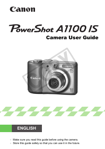 Handleiding Canon PowerShot A1100 IS Digitale camera