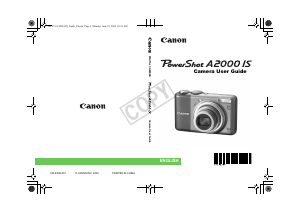 Handleiding Canon PowerShot A2000 IS Digitale camera