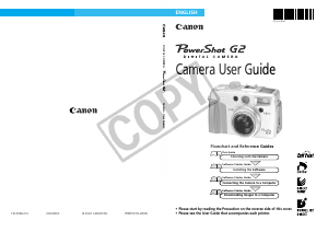 Handleiding Canon PowerShot G2 Digitale camera