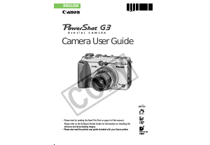 Handleiding Canon PowerShot G3 Digitale camera