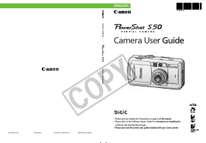 Handleiding Canon PowerShot S50 Digitale camera
