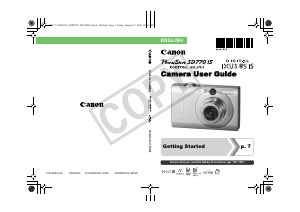 Handleiding Canon PowerShot SD770 IS Digitale camera