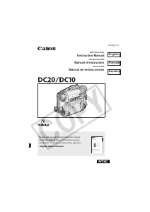 Handleiding Canon DC10 Camcorder