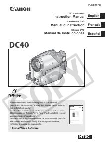 Handleiding Canon DC40 Camcorder