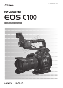 Handleiding Canon EOS C100 Camcorder