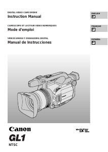 Handleiding Canon GL1 Camcorder