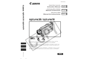 Handleiding Canon Optura 10 Camcorder