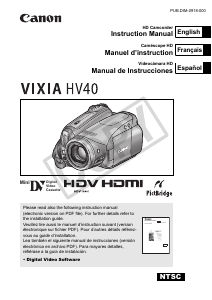 Handleiding Canon VIXIA HV40 Camcorder