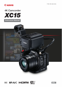 Handleiding Canon XC15 Camcorder