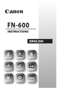 Manual Canon FN-600 Calculator
