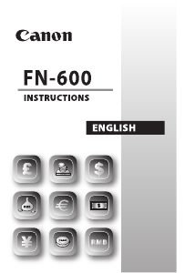 Handleiding Canon FN-600 Rekenmachine