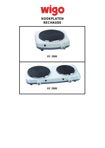 Mode d’emploi Wigo EC 1500 Table de cuisson