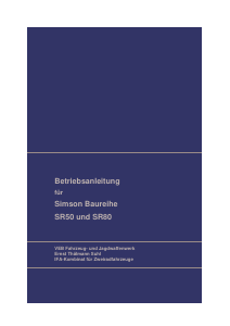 Bedienungsanleitung Simson SR50 Roller
