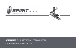 Handleiding Spirit Fitness XE895 Crosstrainer