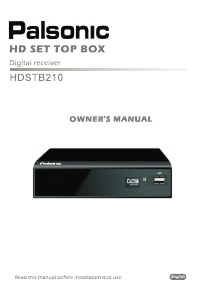Handleiding Palsonic HDSTB210 Digitale ontvanger