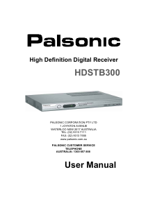 Manual Palsonic HDSTB300 Digital Receiver