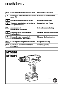 Manual de uso Maktec MT080 Taladradora de percusión