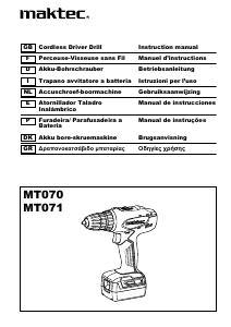 Handleiding Maktec MT071 Schroef-boormachine