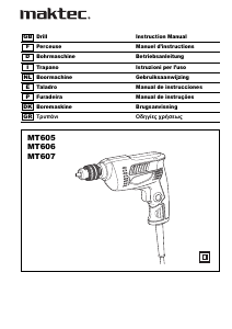 Manual Maktec MT605 Berbequim