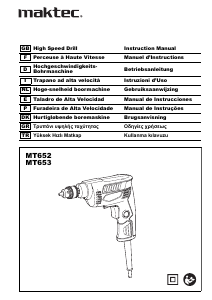 Manual Maktec MT652 Drill-Driver