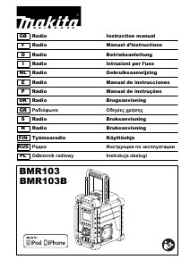 Manual Makita BMR103 Rádio