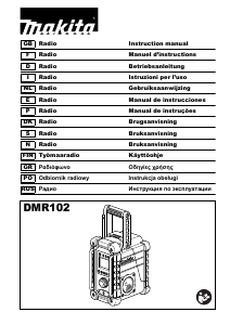 Manual de uso Makita DMR102 Radio
