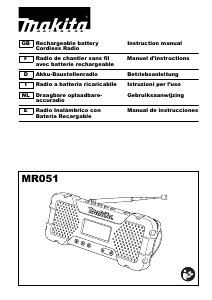 Mode d’emploi Makita MR051 Radio