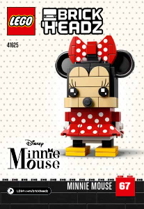 Manual Lego set 41625 Brickheadz Minnie Mouse