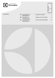 Manuál Electrolux EN3854MOX Lednice s mrazákem