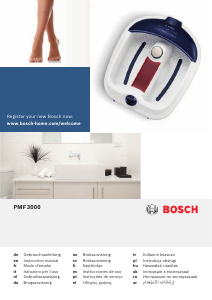 Manuale Bosch PMF3000 Pediluvio