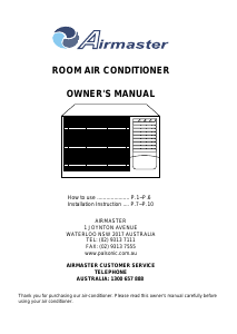 Handleiding Airmaster ACC70CW Airconditioner