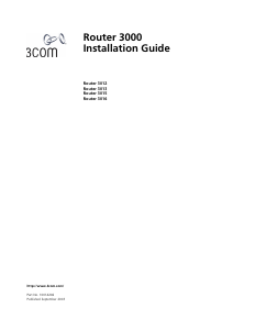 Manual 3Com 3013 Router