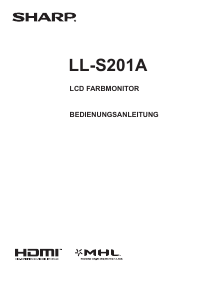 Bedienungsanleitung Sharp LL-S201A LCD monitor