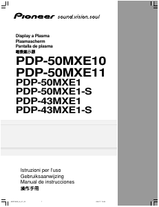 Manuale Pioneer PDP-50MXE10 Monitor plasma