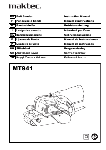 Bruksanvisning Maktec MT941 Bandslipar