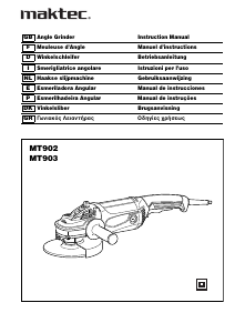 Manual Maktec MT902 Angle Grinder