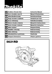 Handleiding Makita 5621RD Cirkelzaag