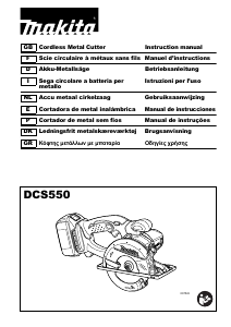 Manuale Makita DCS550 Sega circolare