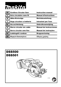 Manuale Makita DSS500 Sega circolare