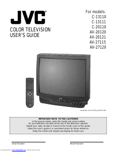 Handleiding JVC AV-27115 Televisie