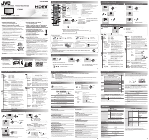 Handleiding JVC LT-32A1 LCD televisie