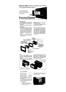 Manuale Fantini Cosmi C20 Termostato