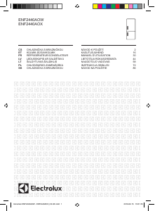 Manuál Electrolux ENF2440AOX Lednice s mrazákem