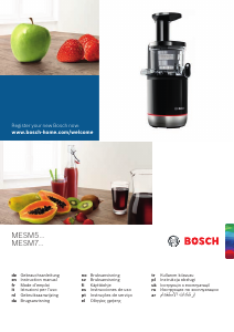 Bedienungsanleitung Bosch MESM500W Entsafter